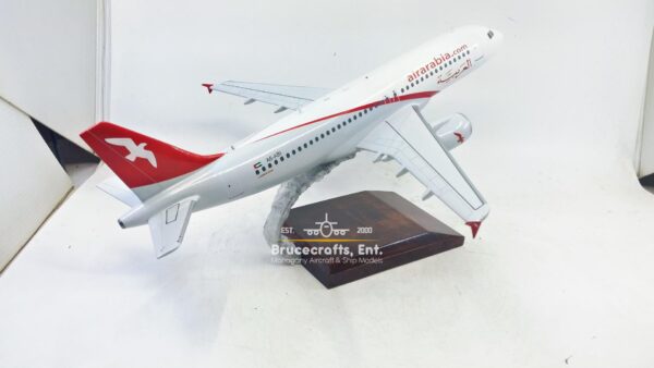 Model of Airbus A320-214 Air Arabia with detailed craftsmanship.